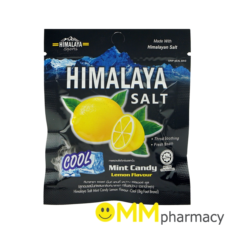 ลูกอมรสมิ้นท์ผสมเกลือหิมาลายา กลิ่นเลม่อน 15G.