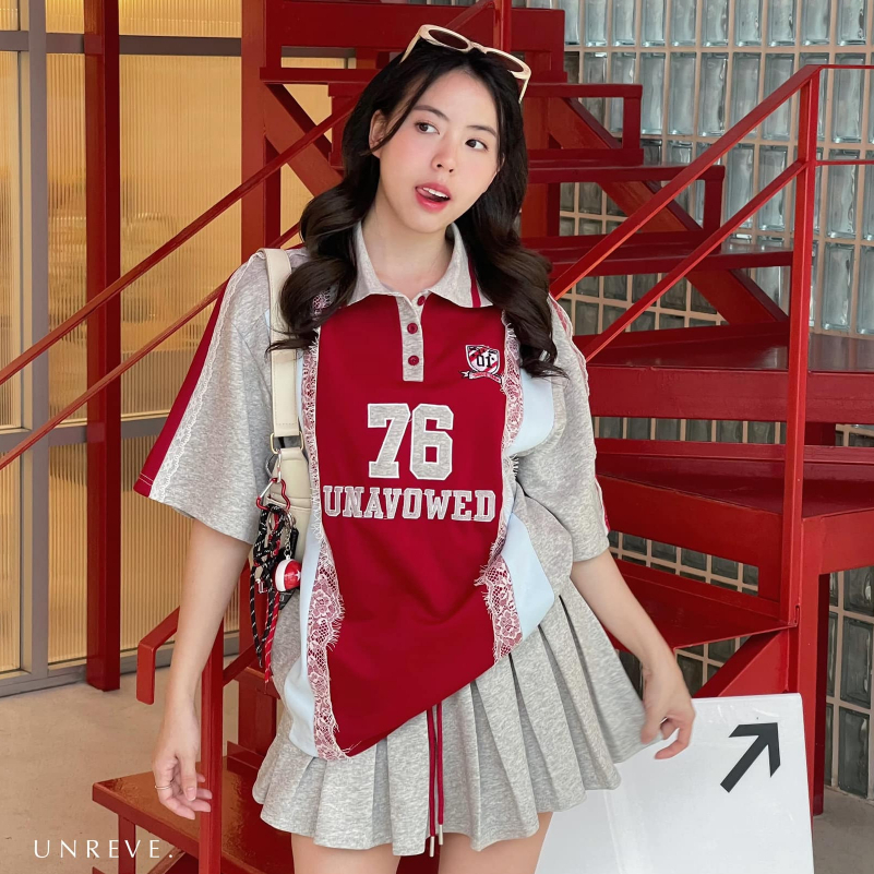 พร้อมส่ง💕 UN REVE แบรนด์แท้ : เซ็ตเสื้อ กระโปรง 𝐒𝐩𝐨𝐫𝐭 𝐋𝐨𝐨𝐤