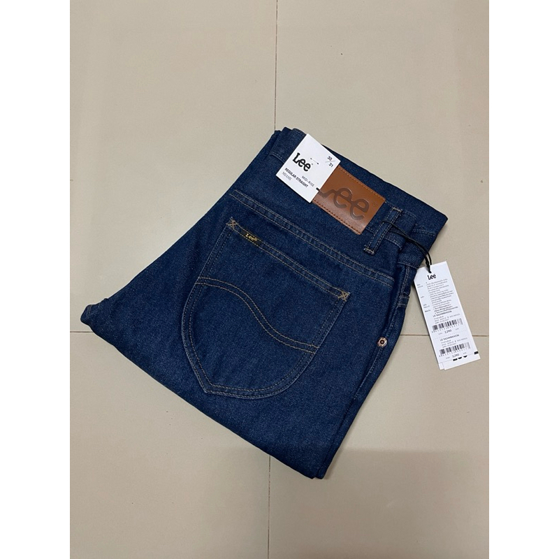 Lee รุ่น LE MIAS36 MIAMI  กางเกงยีนส์ผู้ชาย เอวกลาง ขากระบอก ทรงตรง สียีนส์ ใหม่ ของแท้💯%