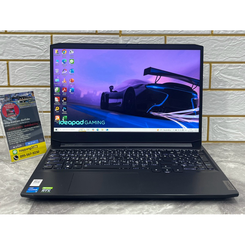 Lenovo IdeaPad Gaming 3 15IHU6-82K1019KTA มือสองประกันร้าน 3 เดือน RTX 3050 4GB Ram 16 GB