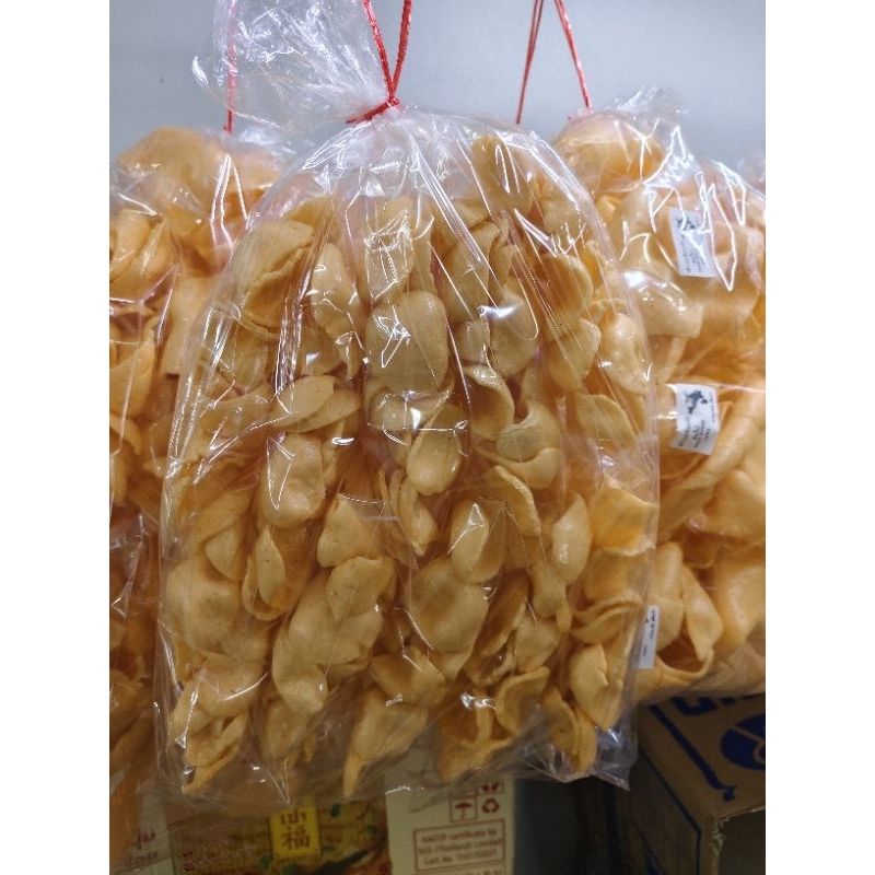 ข้าวเกรียบกุ้งแจ๋ว พวงเล็ก (มี 10 ถุง)