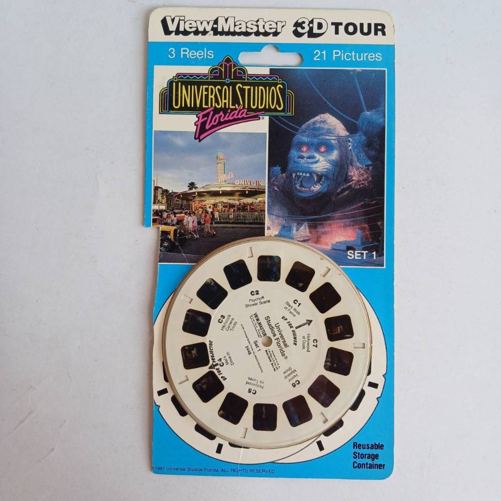 แผ่นฟิล์มสำหรับกล้อง วิวมาสเตอร์ 3D view master  gaf image มือสองสภาพดี สินค้าปี 1974