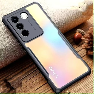เคสกันรอยกล้อง PC+TPU สำหรับVivo V27 Pro V29E Y100 กันกระแทก เคสหลังใส