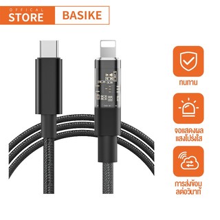 BASIKE ชาร์จเร็ว Type C TO Type C สายชาร์จเร็ว PD 100W USB C TO USB C สายสำหรับ Xiaomi Macbook iPad