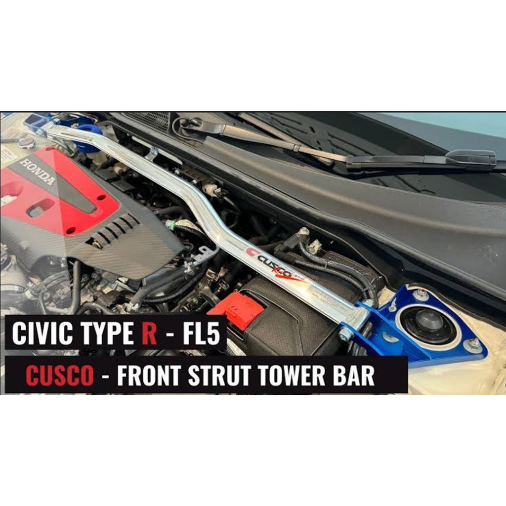 คํ้าโช๊คหน้า Cusco Front Bar ตรงรุ่น Honda civic fc fk fe fl5 TypeR all new gen 10 11 ค้ำโช็ค คานค้ำหน้า ของแท้