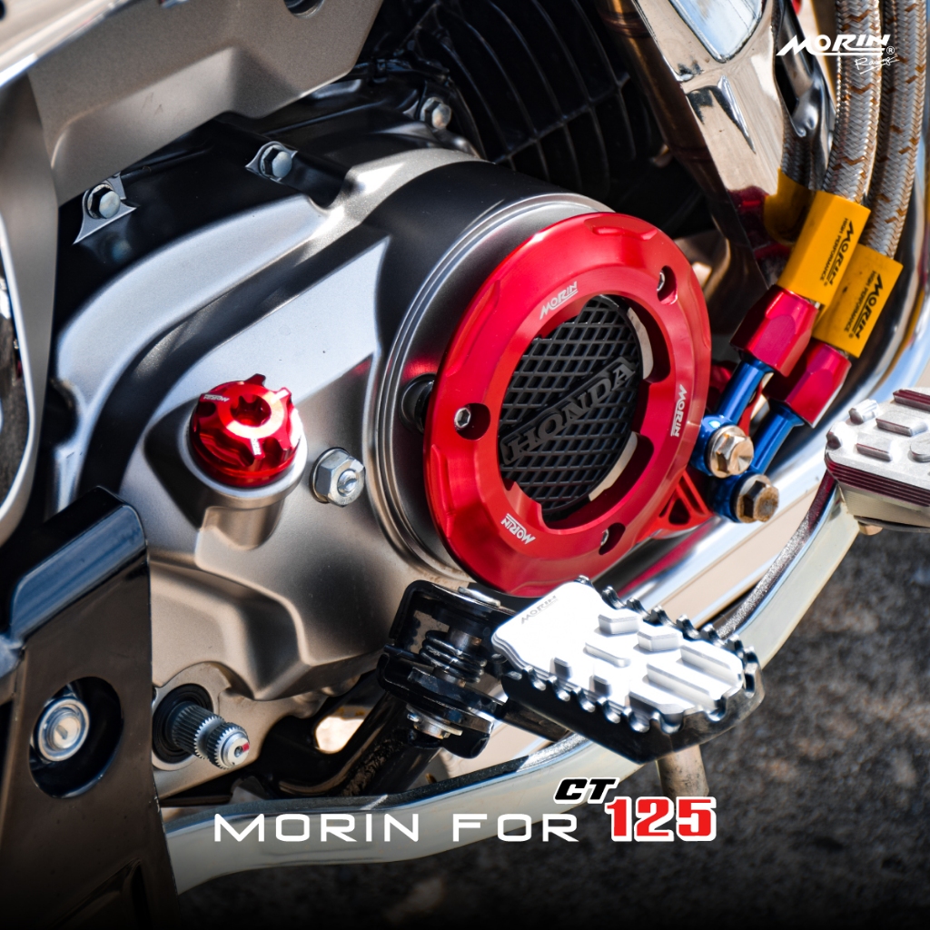 MORIN แป้นเหยียบพักเท้าหน้า ซ้าย-ขวา อลูมิเนียม HONDA CT125 GEN 2 แท้ 100% (Leewattana อะไหล่อต่งมอเตอร์ไซค์)
