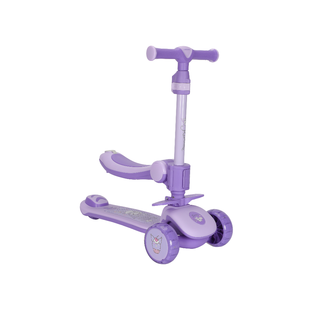 Mesuca Foldable Twist Scooter Frozen  Spiderman  Batman Kuromi Cinnamroll Melody ทวิซ สกู๊ตเตอร์ รถขาไถ รถเด็กเล่น ราคา ถูกที่สุด ดีลบีเคเค แกลเลอรีภาพที่ 9