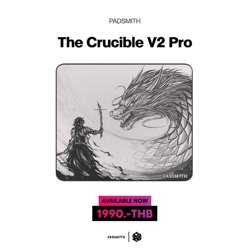 แผ่นรองเมาส์ Padsmith Crucible V2 PRO (Uncoated)