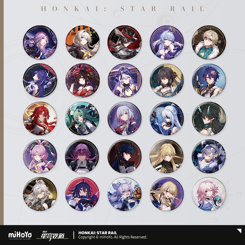 [ พร้อมส่ง / Official ] Honkai : Star Rail All-Stars Invite Badge ฮงไค สตาร์เรล เข็มกลัด ซีรีส์ All-Stars Invite