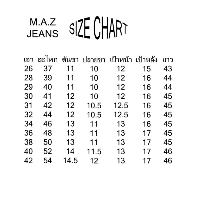 ยีนส์กระบอกใหญ่ขาต่อ M.A.Z