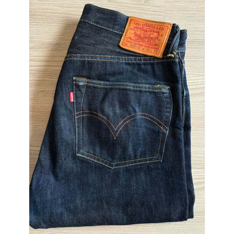 LVC 1944 Lot S501 XX. W30 L34 USA. กระเป๋าเขียว มือสอง