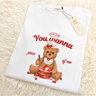 Jarikashop - เสื้อยืดลาย teddy bear ( งานป้าย.. Jarika ) ( จ180 ) ( 2/2 )