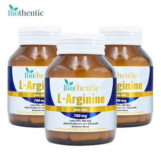 [แพ็ค 3 ขวด] แอลอาร์จินีน พลัส ซิงค์ ไบโอเธนทิค ไบโอเธนทิค L-Arginine plus Zinc Biothentic แอล-อาร์จินีน LArginine