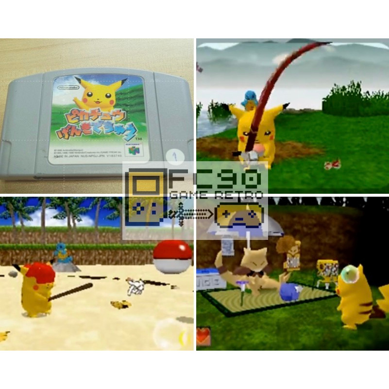 ตลับเกม Pikachu Genki Dechu [N64] ตลับมือสอง สำหรับนักสะสมเกมเก่ายุค90 นินเทนโด้ 64bit nintendo
