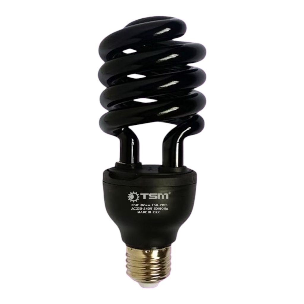 TSM รุ่น TSM-PP65,TSM-PP85 ขั้ว E27 หลอดไฟดักแมลง หลอดไฟล่อแมลง ไฟแสงสีม่วง Black Light 45W 65W 85W