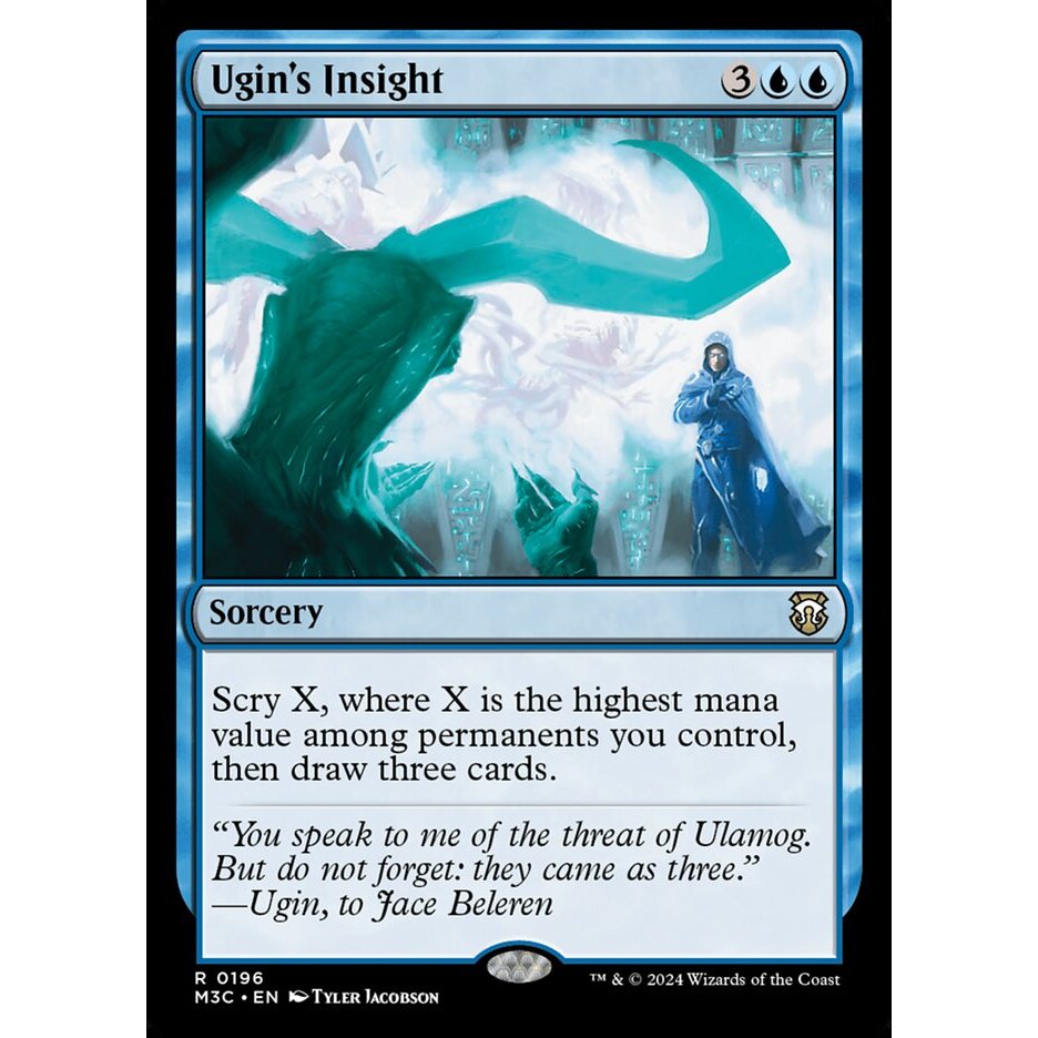 Ugin's Insight M3C Modern Horizons 3 Commander การ์ด Magic the Gathering [MTG] ของแท้