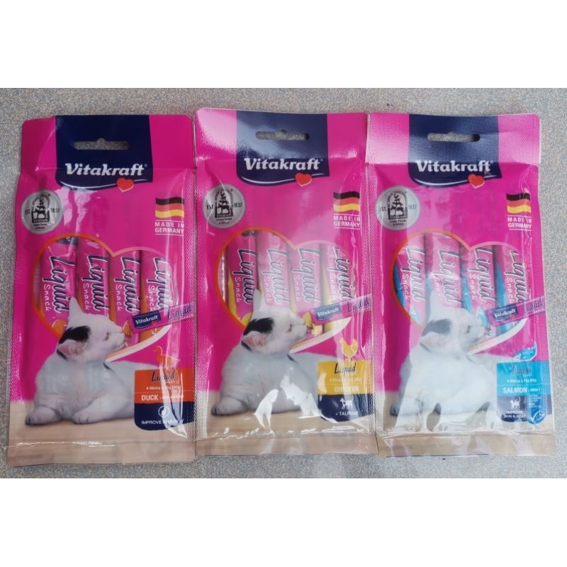 แมวเลีย​ Vitakraft​ 15ก.4ซอง​ 🐈อร่อยมาก​ เมี๊ยว🐈