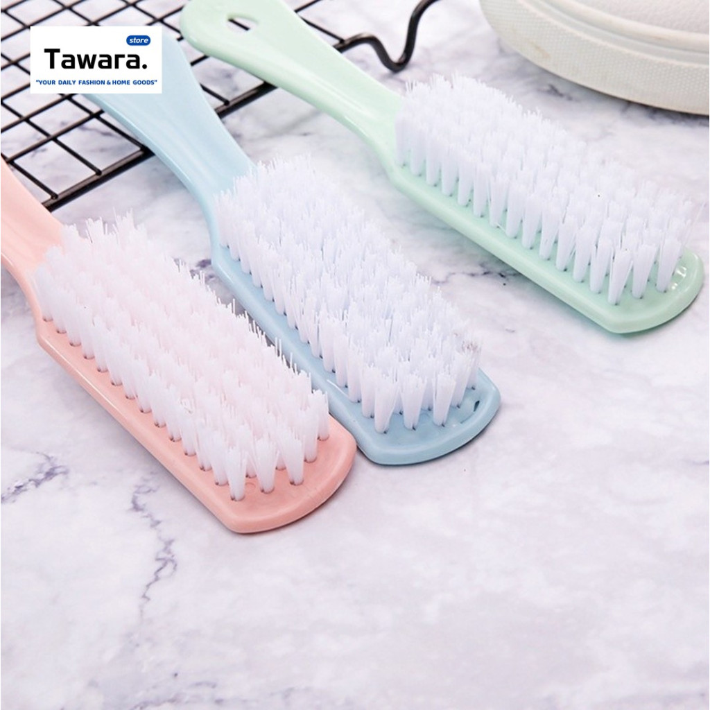 H-078 แปรงทำความสะอาด แปรงขัดรองเท้า Shoe brush แปรงขัดพื้น แปรงขัดอเนกประสงค์ ซักรองเท้า ด้ามพลาสติก คละสี