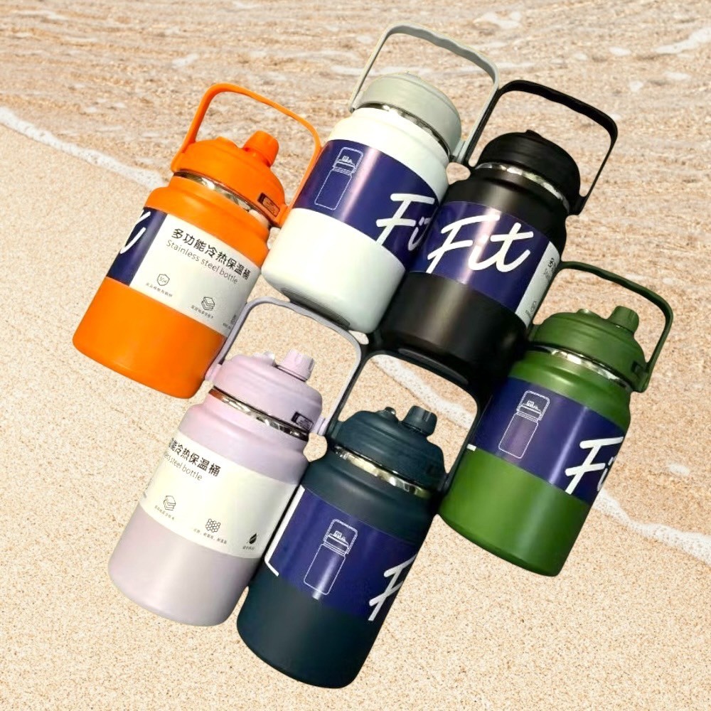 รายละเอียด กระติกน้ำแสตนเลส เกรด SUS304 ขนาด 2L/2000ML และ 2.5L/2500ML ดูสีและขนาดแก้วที่รูปภาพเพิ่มเติมนะคะ ทางร้านลงสี