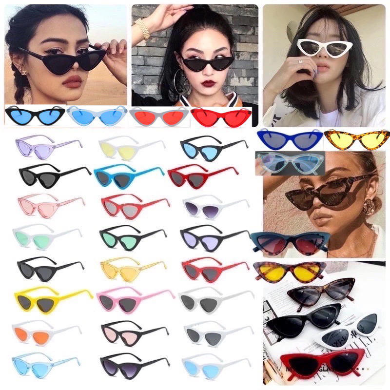 แว่นกันแดด แคทอาย Cat eye แว่นตา Cateye สไตล์เรโทร แฟชั่น เกาหลี Z