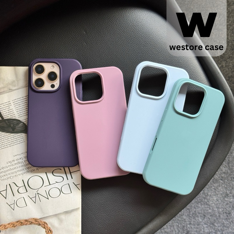 SET06 Silicone กำมะหยี่ เคสซิลิโคนสีพื้นกำมะหยี่ เคสสำหรับรุ่นไอโฟน11-17ProMax