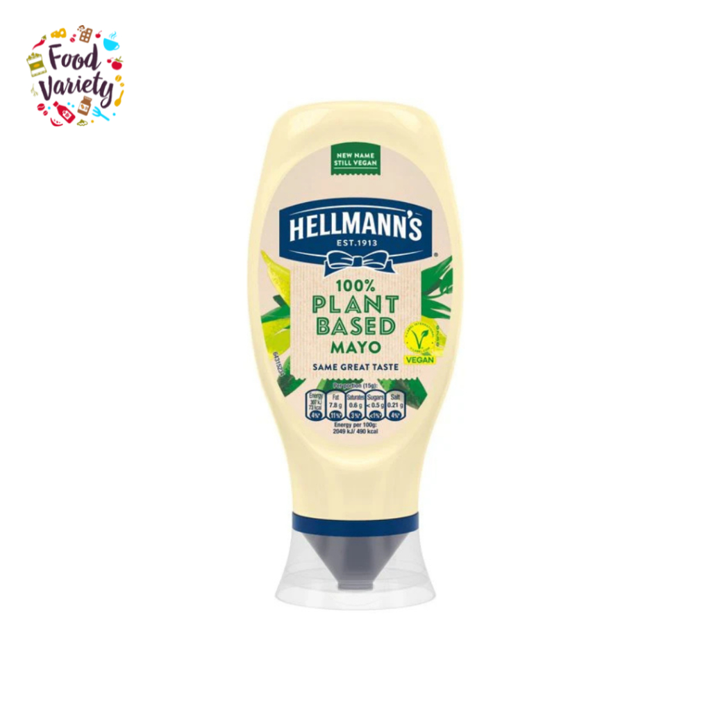Hellmann's Mayo 100% Plant-based 430ml เฮลแมนส์ มายองเนสพืชล้วน 430 มล.
