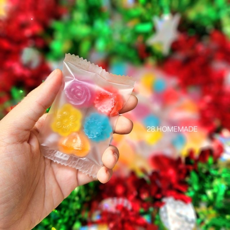 วุ้นกรอบซองซีลฉีกมุม (ซองละ 5 ชิ้น)