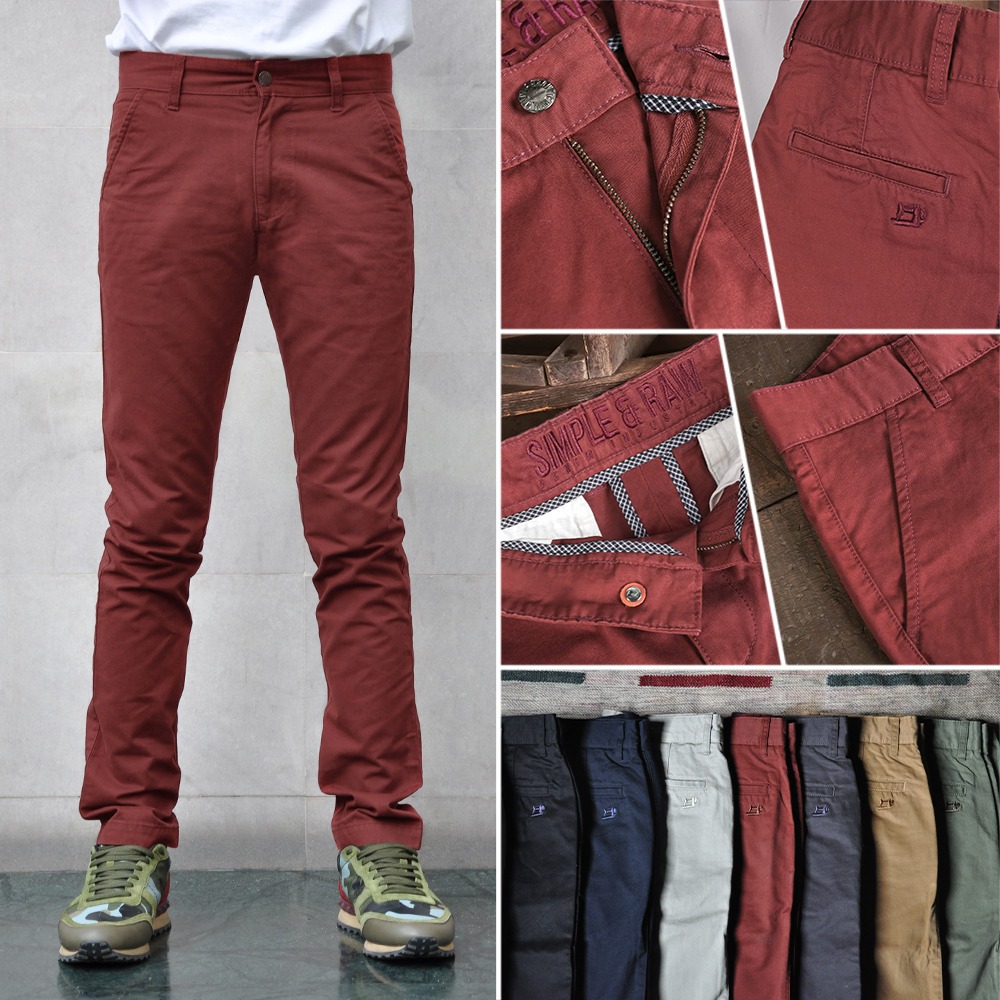Simple&Raw - Sk814 Timber Chino (Red Brown)
