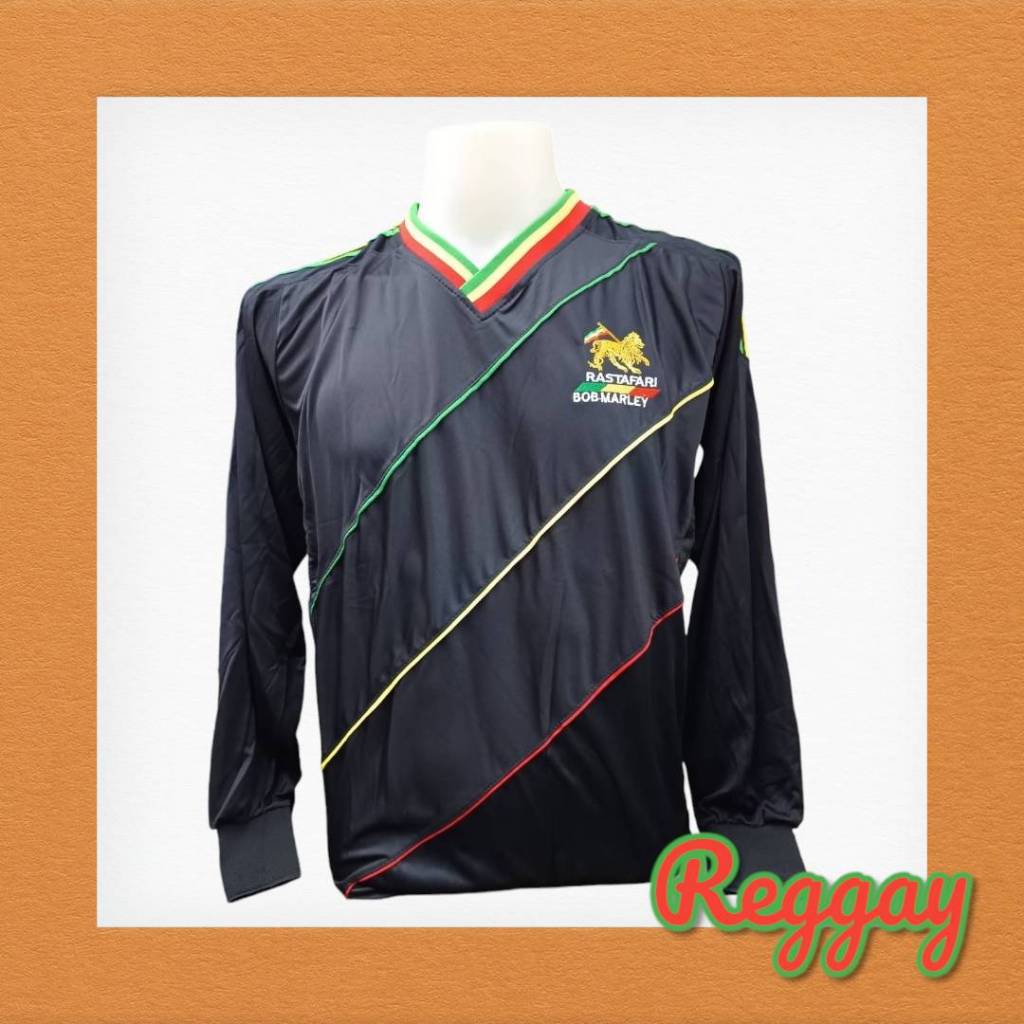 เสื้อแขนยาวคอวี คอปก BOB MARLEY มีแบบให้เลือก4แบบ