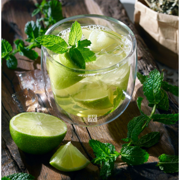 Zwilling สูงซิลิโคนแก้วสองแก้วในบ้าน ทนความร้อนสูง แก้วกาแฟลาเต้ทนความร้อนได้ - รูปที่ 4