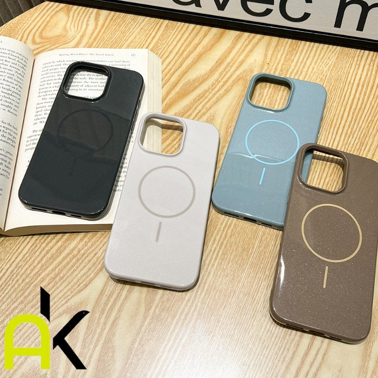 AK เครื่องชาร์จแม่เหล็กไร้สาย For iPhone 13 11 14 15 12 16 17 Pro Max Mini Plus 7 8 Plus XR XS MAX SE 2 3 ราคา ถูกที่สุด ดีลบีเคเค