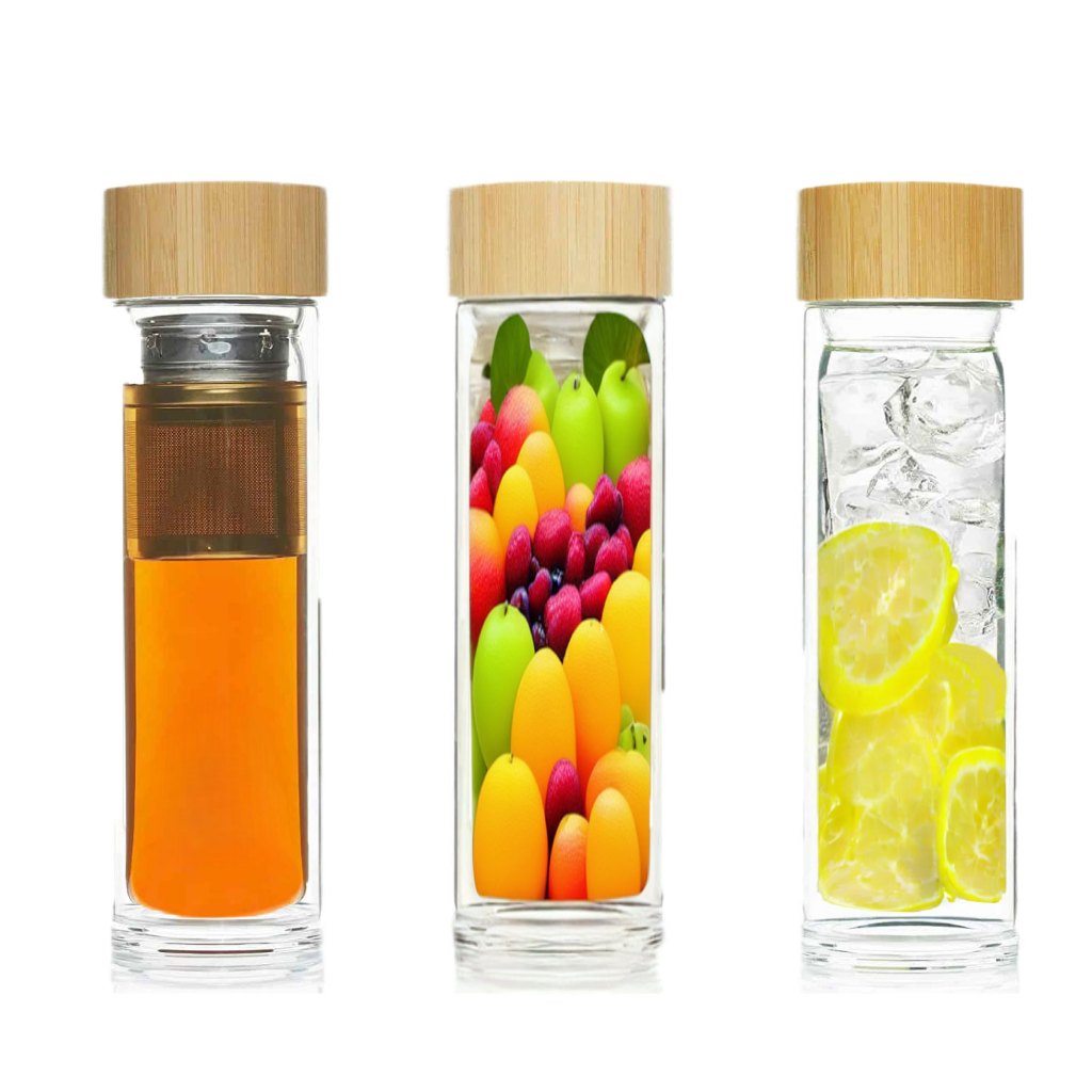 กระบอกชงชา แก้วชงชา Tea Glass Tumbler ตรา Dazzling T