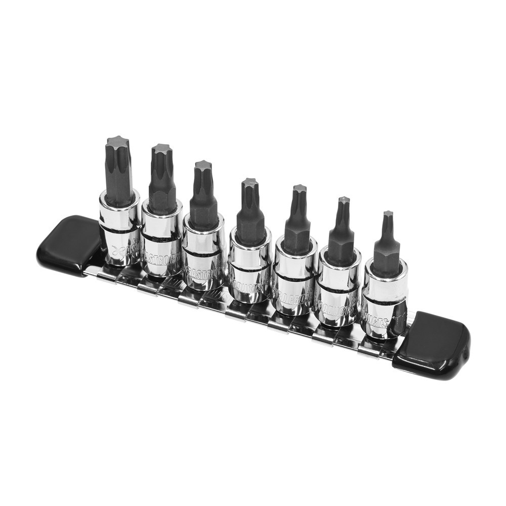 Astro Products ชุดบ๊อกซ์ TORX / Torx Bit Socket Set 7pc 1/4DR T10-T40 37mm