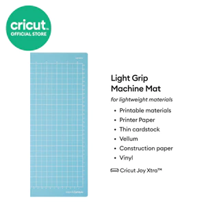 Cricut Joy Xtra™ Light Grip Machine Mat แผ่นรองตัดชนิดมีกาวในตัวแบบเบา ขนาด 8.5x12 นิ้ว