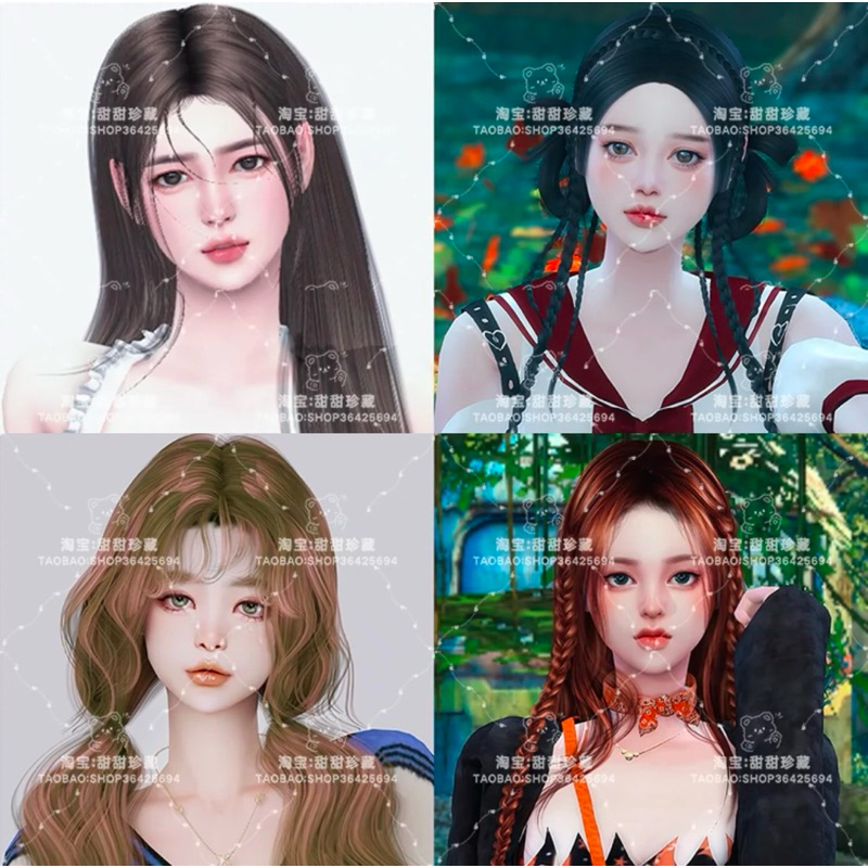 The Sims4 [mods] : แพ็คตัวละครสวยฉ่ำผู้หญิง 12 ตัว แพ็คย่อย ✨🌷สินค้าพร้อมส่ง🌷✨