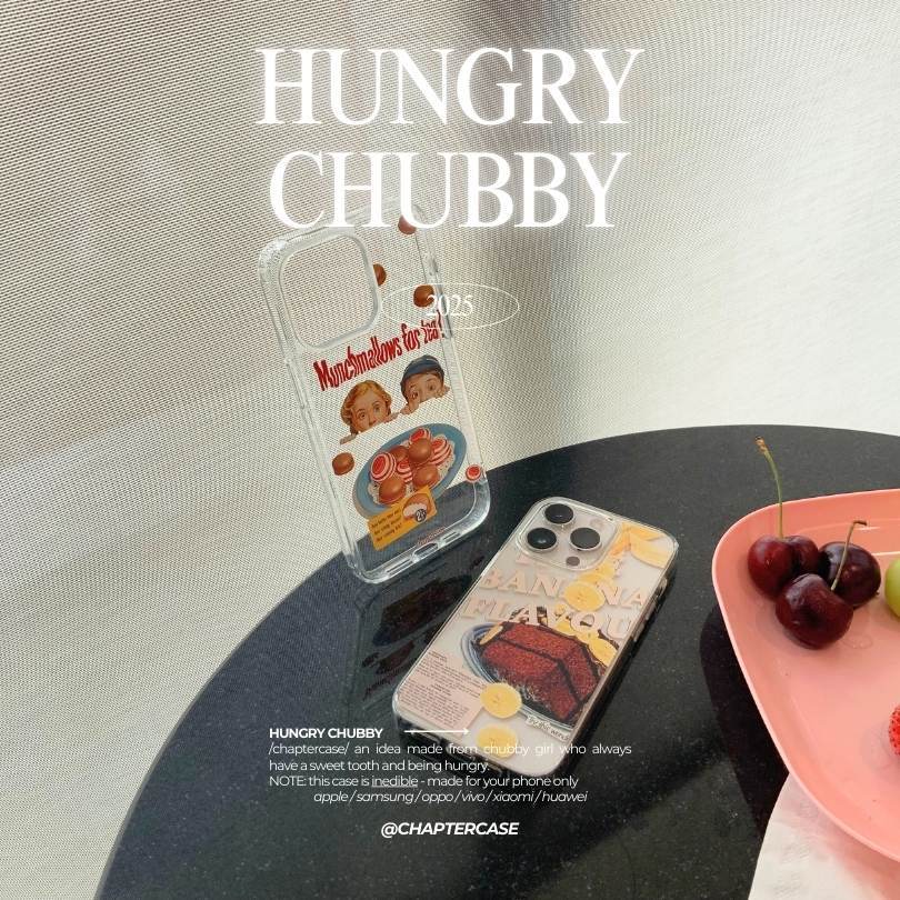 HUNGRY CUBBY เคสโทรศัพท์สกรีนหลังใส