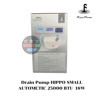 ปั๊มน้ำทิ้งแอร์ เดรนน้ำทิ้งแอร์ KING PUMP รุ่น Small Hippo เหมาะกับแอร์ 9,000-25,000BTU สำหรับดูดน้ำแอร์ไปทิ้งนอกบ้าน