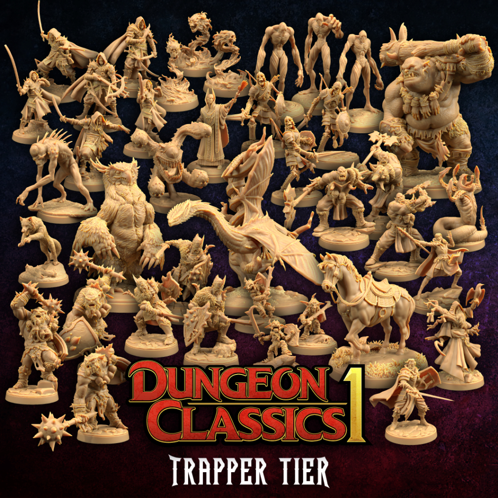 Dungeon Classics Trapper - [Made to order ส่งพัสดุภายใน 1-3 วัน] โมเดล DnD miniature, and  RPG's
