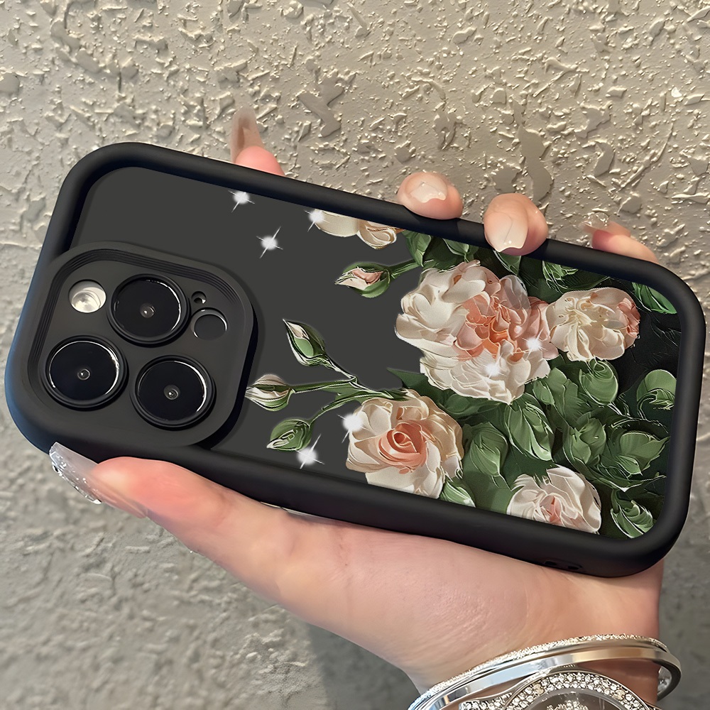 เคสไอโฟน Case เคส Iphone 17 Pro Max 13 11 15 16 Air 14 12 Pro Max เคสไอโฟน11 XR SE X XS MAX Flowersหมี กันกระแทก