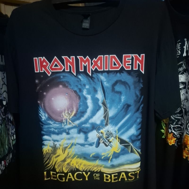 เสื้อวง IRON MAIDEN ป้าย GILDAN ดำ