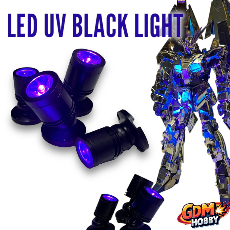 ไฟติดตู้ ไฟแบล็คไลท์ LED BLACKLIGHT UV หัว Usb สปอร์ตไลท์ ไฟยูวี สำหรับ โมเดล ไฟดีคอล ส่องดีคอลและโมเดล