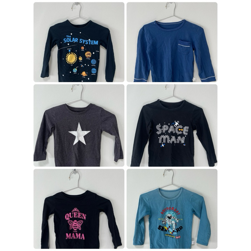 เสื้อยืดเด็กมือสอง แขนยาว คุณภาพดี
