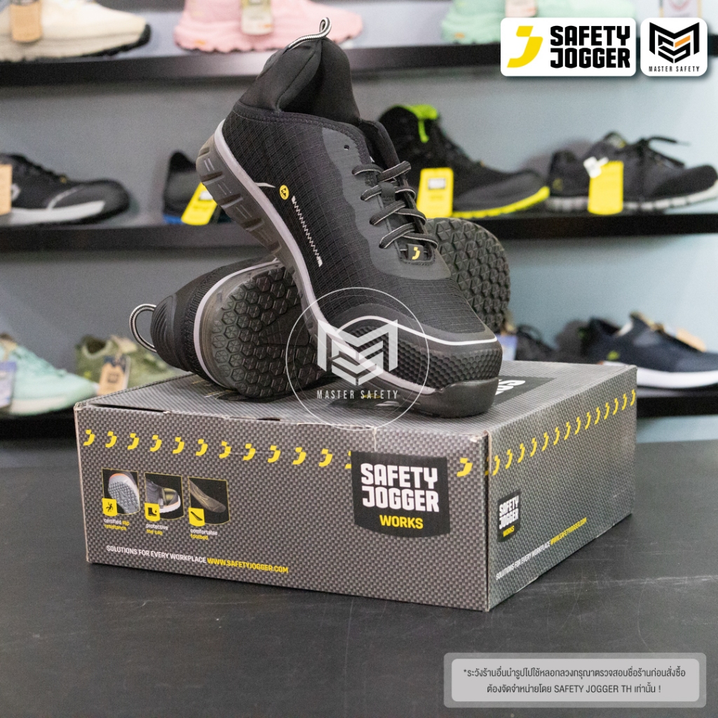 [รับประกัน1เดือน] Safety Jogger รุ่น LIGERO2 S1P LOW รองเท้าเซฟตี้หุ้มส้น หัวนาโนคาร์บอน แผ่นใยกันทะลุ เบาพิเศษ
