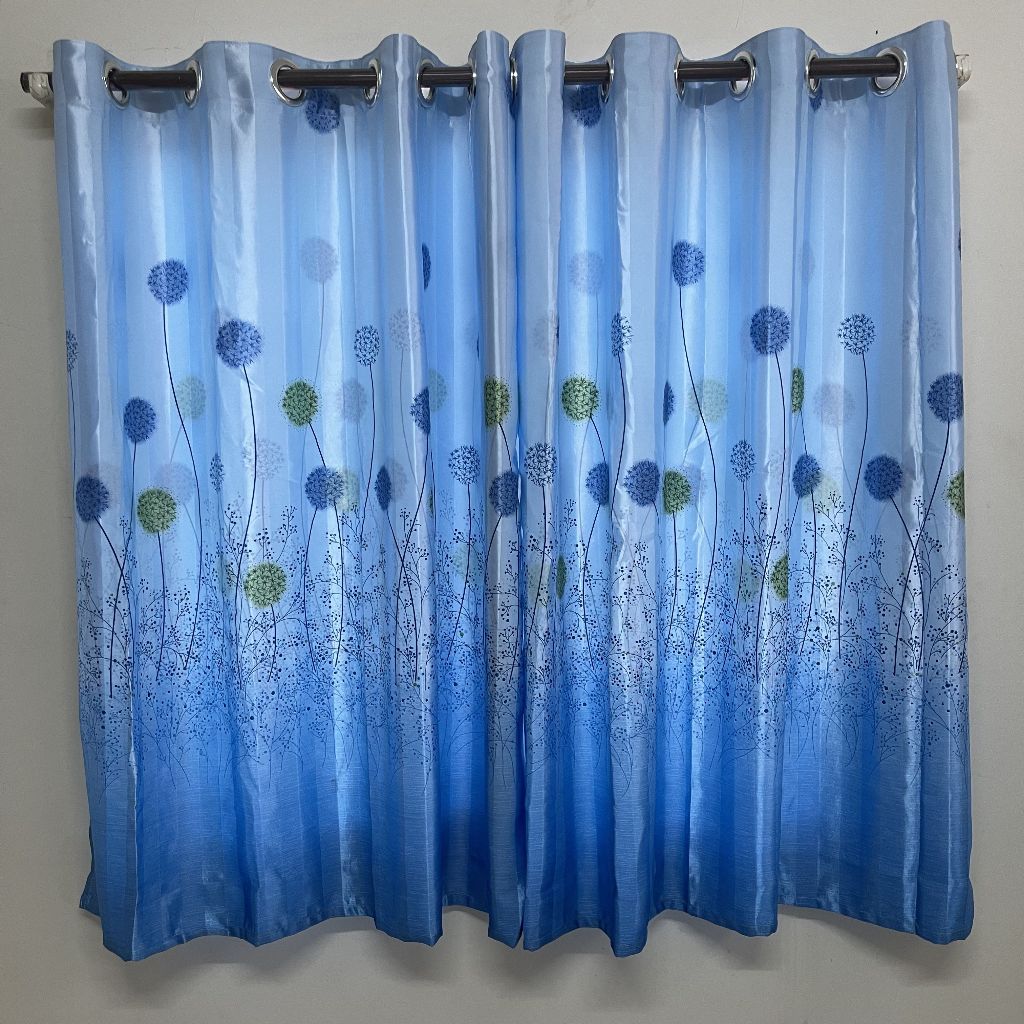 แนะนำ ผ้าม่าน ผ้าม่าน ผ้าม่านหน้าต่าง ผ้าม่านสำเร็จรุป ผ้าม่านเจาะตาไก่ ผ้ายูวีลาย2ด้านขนาด130*130 สีสวย ตรงปก100% ราคาพิเศษ มีเก็บเงินปลายทาง