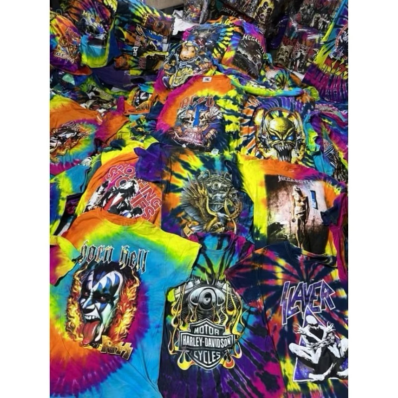 เสื้อมัดย้อม มือสอง เกรด B-AAA วง 90 สไตล์ USA เลือกไซร์ได้​ เลือกเกรดได้