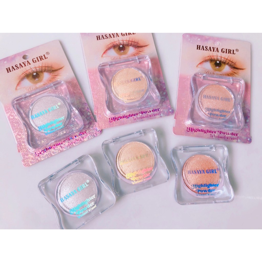 HASAYA  GIRLไฮไลท์หน้าเงา สีสวยหน้าฉ่ำวาวติดทนตลอดที้งวัน พกพาสะดวก NO.JH-3826