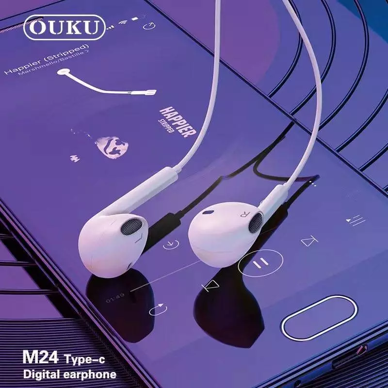 หูฟัง OUKU M24 Type-C มีไมค์ สำหรับ Samsung / Android / iPhone 15 / 16 / 17 thumbnail 5