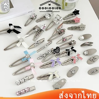 ในไทย💖กิ๊บติดผมโบว์โลหะคลิปปากเป็ดY2Kสไตล์เกาหลีหวานแฟชั่นแบบเรียบง่ายสําหรับนักเรียนหญิง.yvettery.th