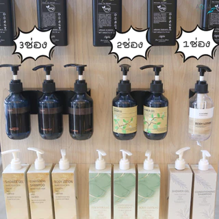 แท่นรับขวด สำหรับติดผนัง แบบ 1 / 2 / 3 ขวด ใส่ขวดหรือวางขวดติดผนัง ยึดแน่น ทนทาน เหมาะกับโรงแรม รีสอร์ท สปา อพาร์ทเม้นท์