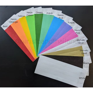 ริสแบนด์ สายรัดข้อมือไทเวค, tyvek wristband Waterproof One time use สินค้าพร้อมส่ง!